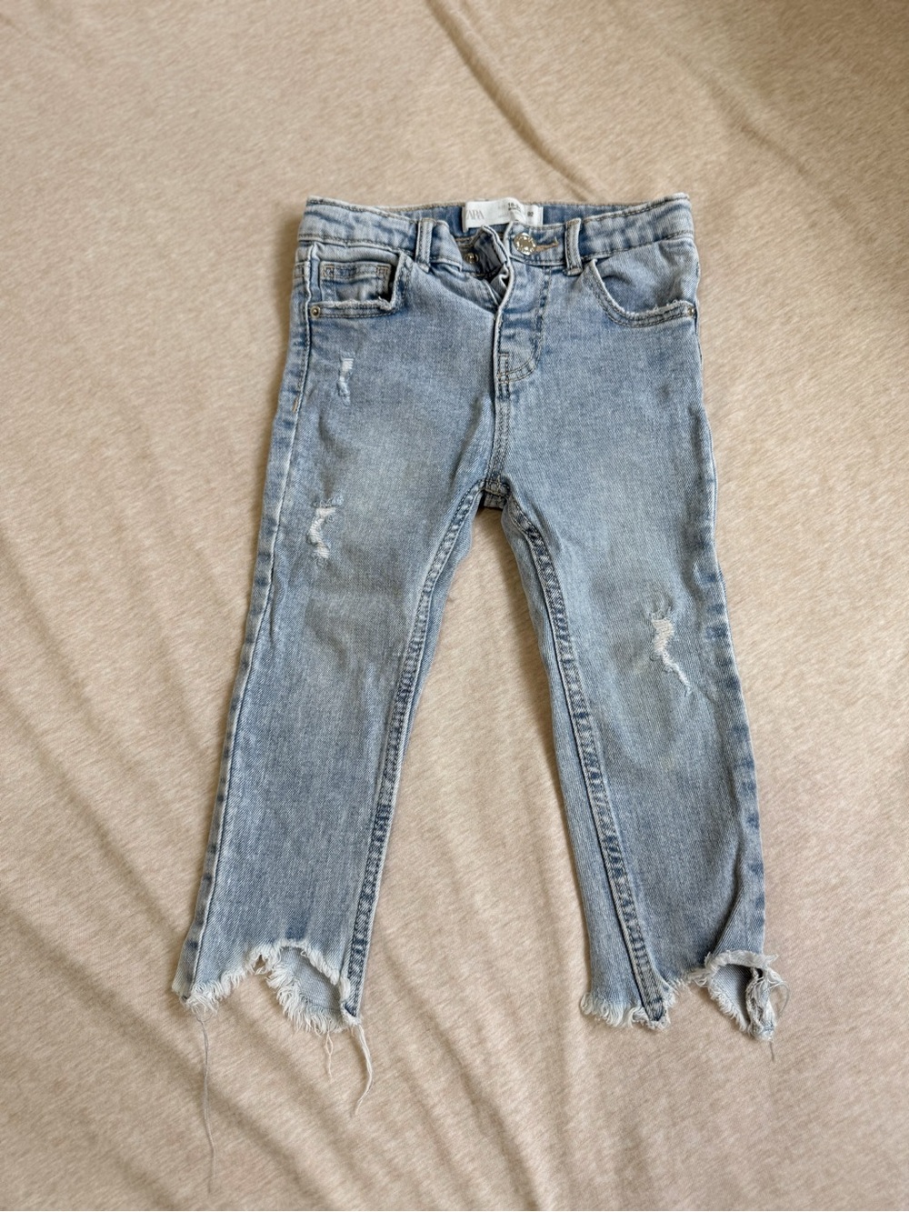 Zara Light Blue Distressed Kids Jeans